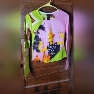 Custo Barcelona Graphic Long Sleeve Tee size 2